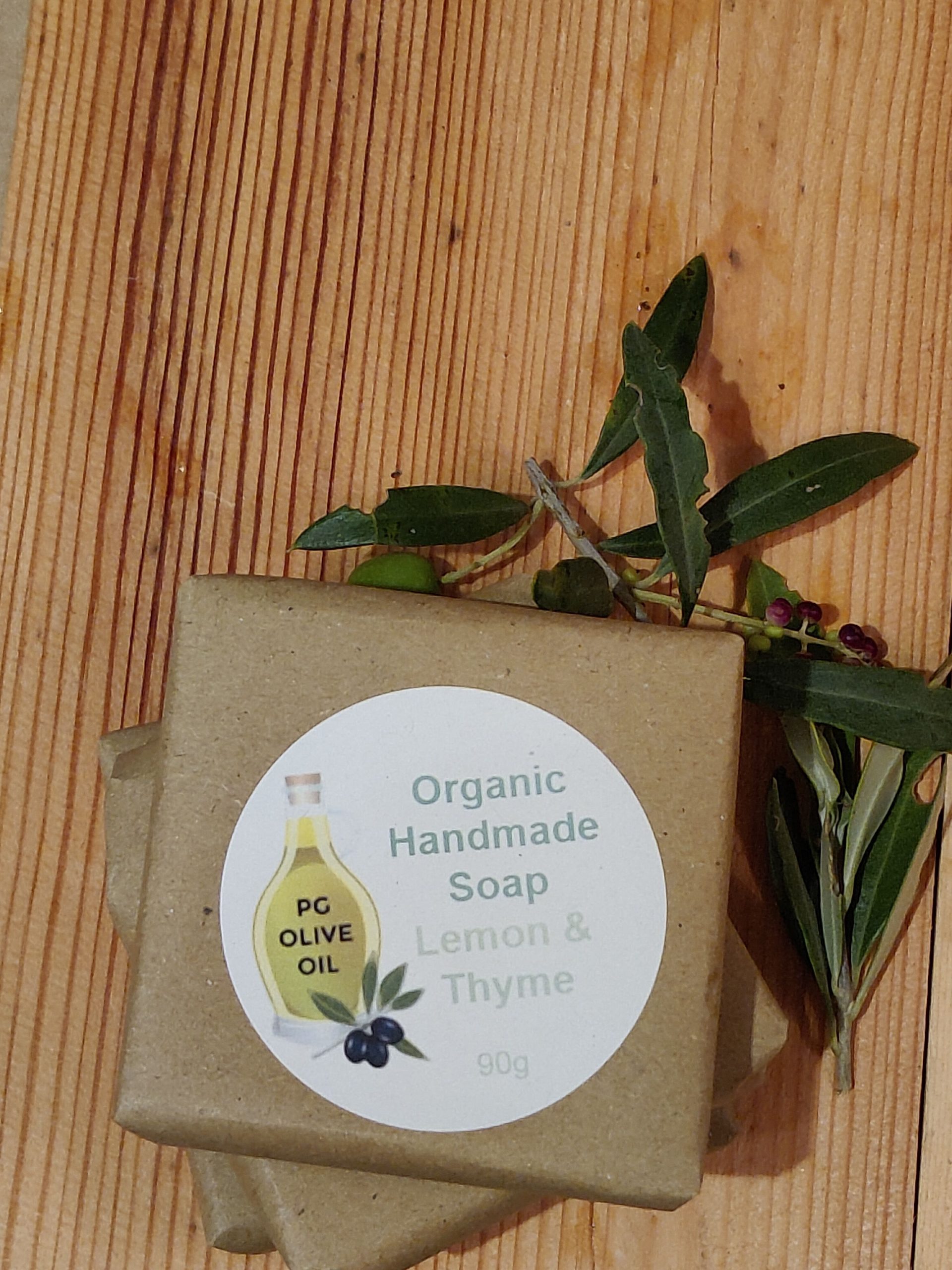 Handmade Lemon Soap with Poppy Seeds 90g - Image 2
