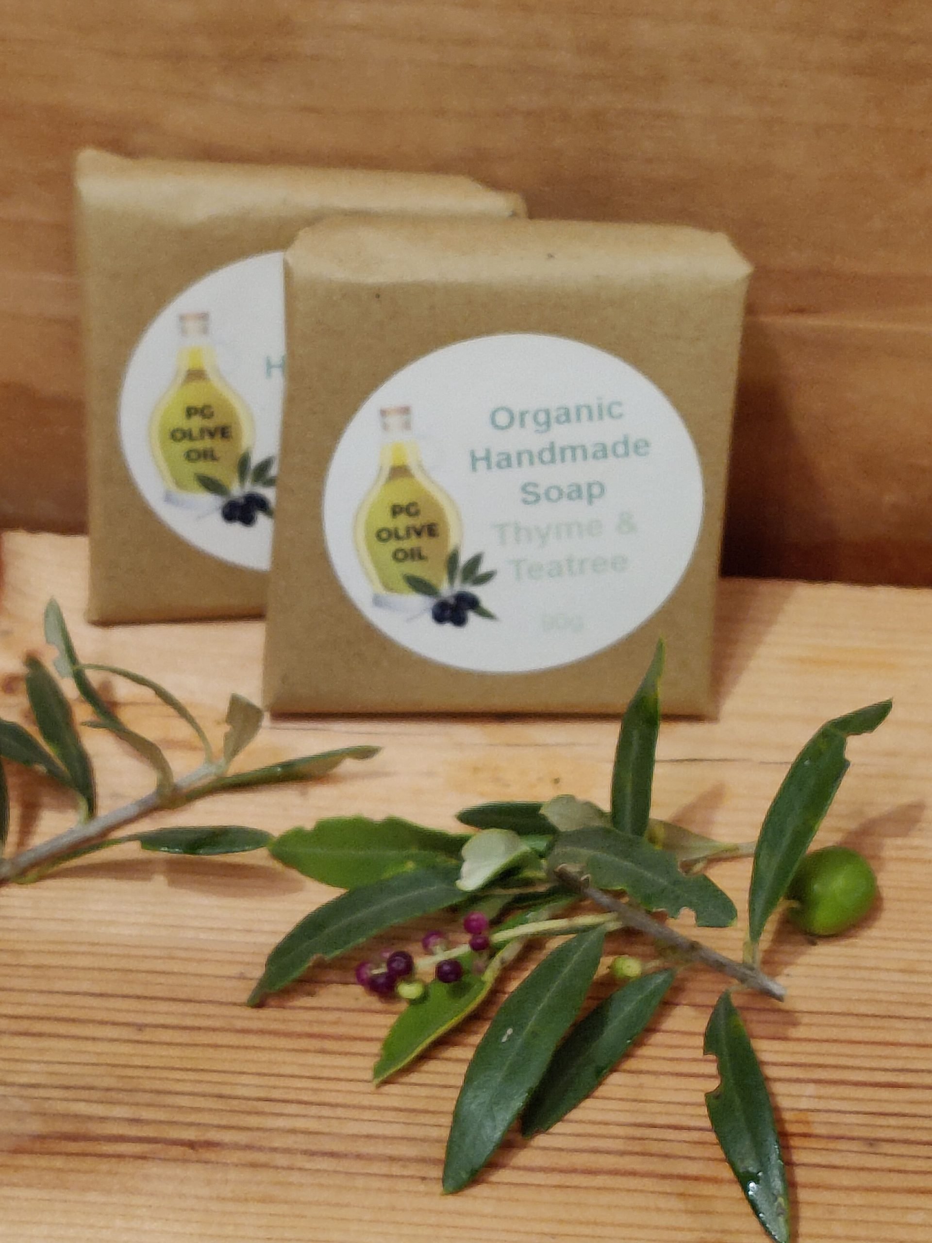 Handmade Thyme and TeaTree Soap 90g