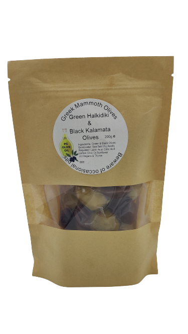 Subscription Month for Greek Mammoth Halkidiki & Kalamata Olives Thyme & Oregano 200g