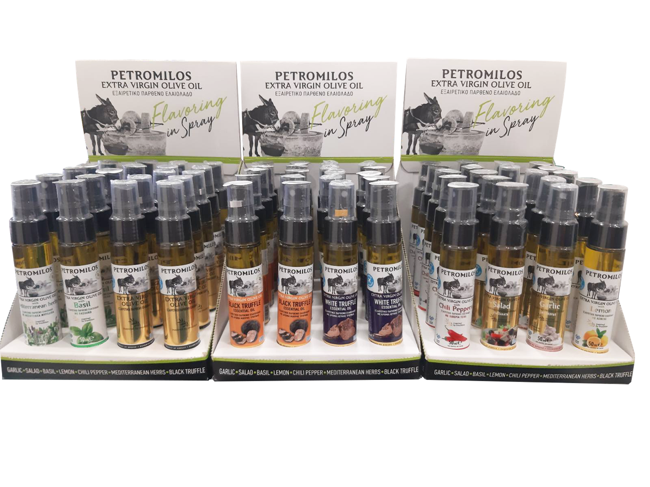 Petromilos Basil Infused Extra Virgin Olive Oil Spray 50ml - Image 2