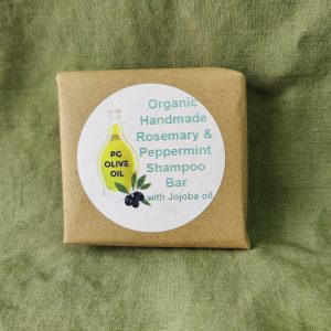 Handmade Rosemary & Peppermint Shampoo Bar with Jojoba Oil 90g