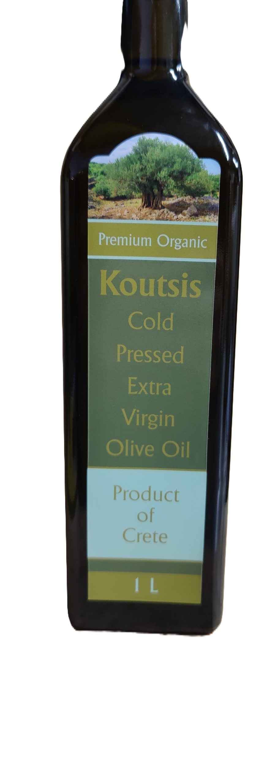 Koutsis Premium Organic Cold Pressed Extra Virgin Olive Oil 1Lit
