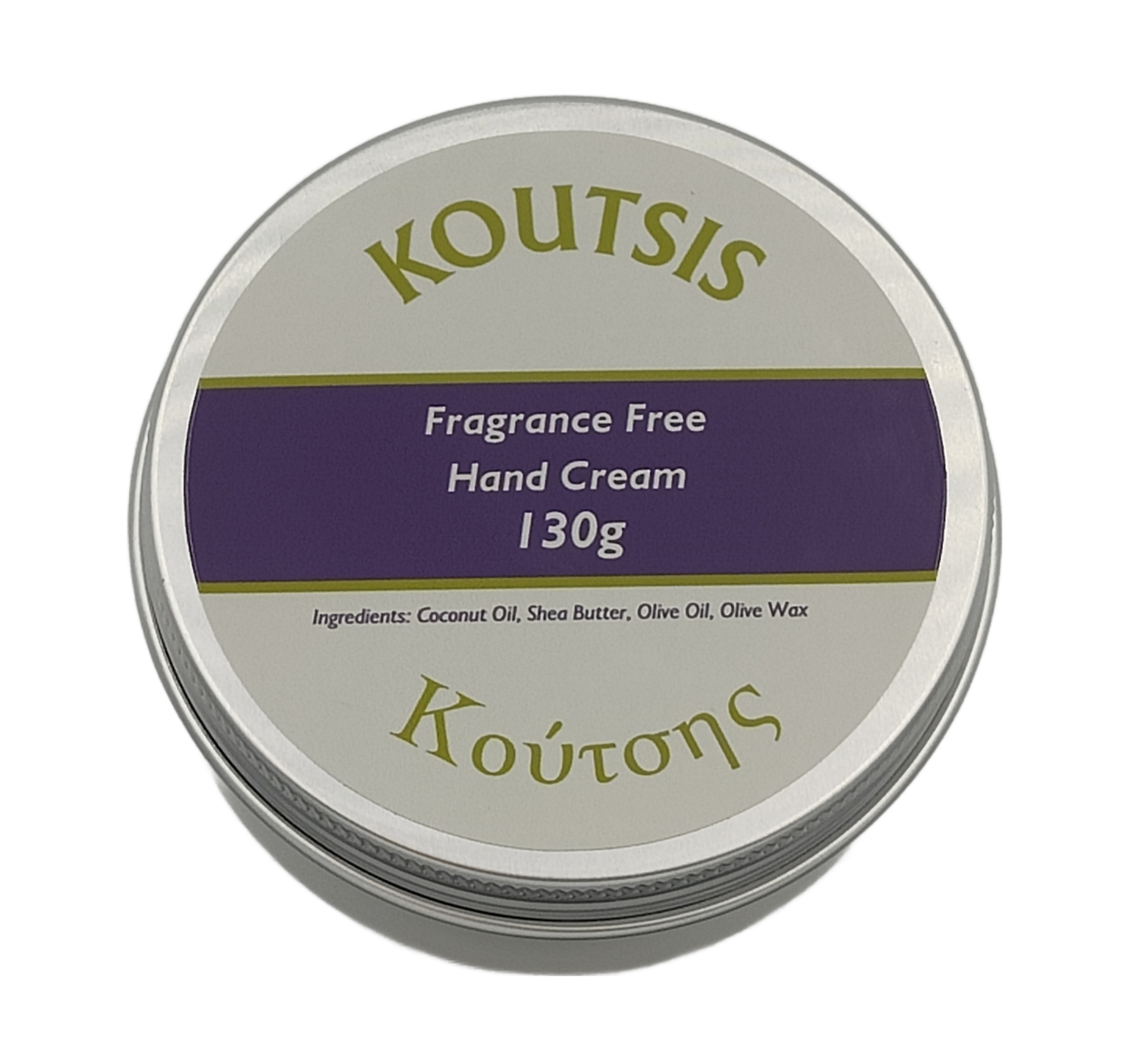 Koutsis Organic Fragrance Free Hand Cream 130g - Image 3