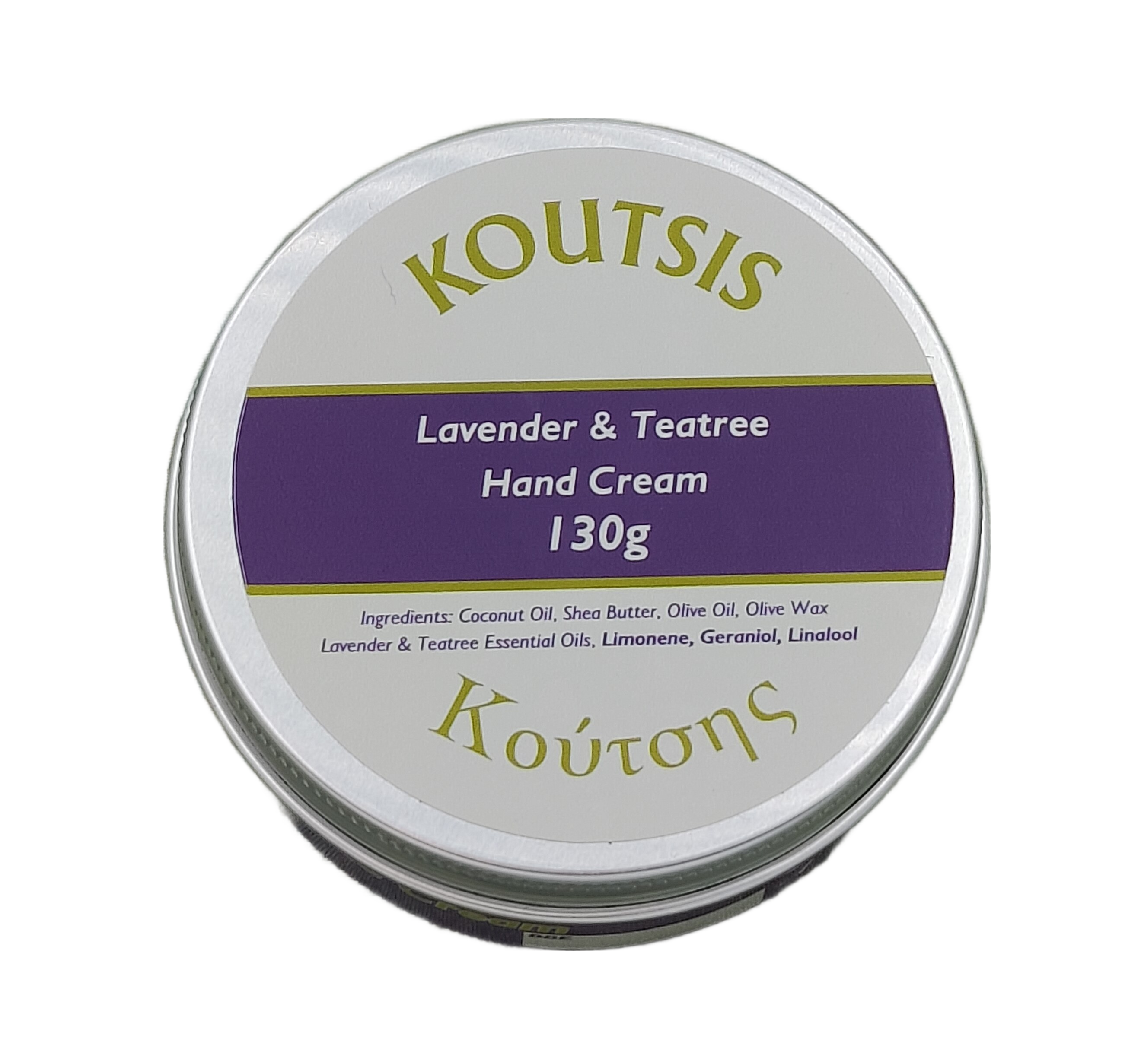 Koutsis Lavender & Teatree Hand Cream 130g - Image 3