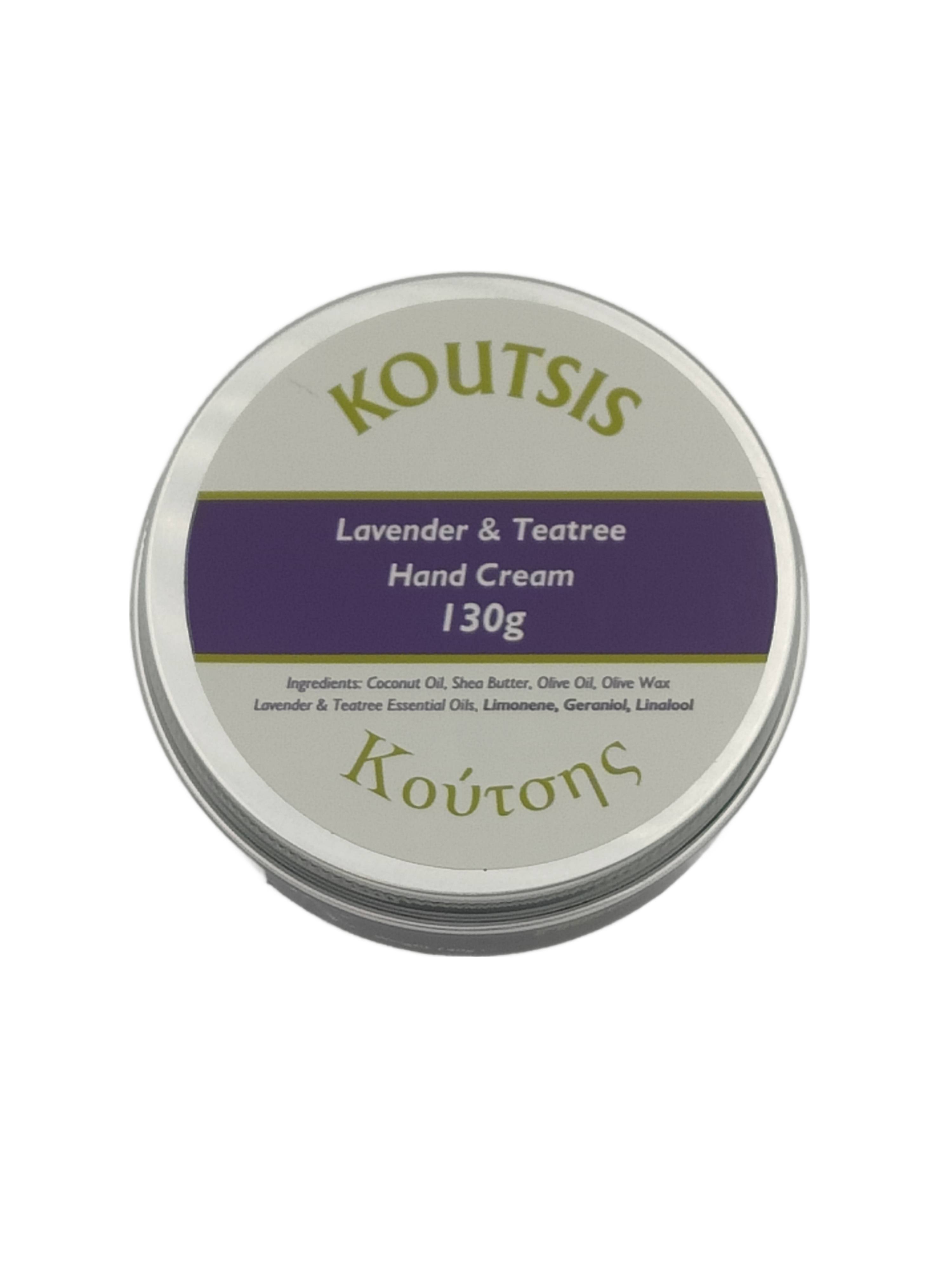 Koutsis Lavender & Teatree Hand Cream 130g - Image 2