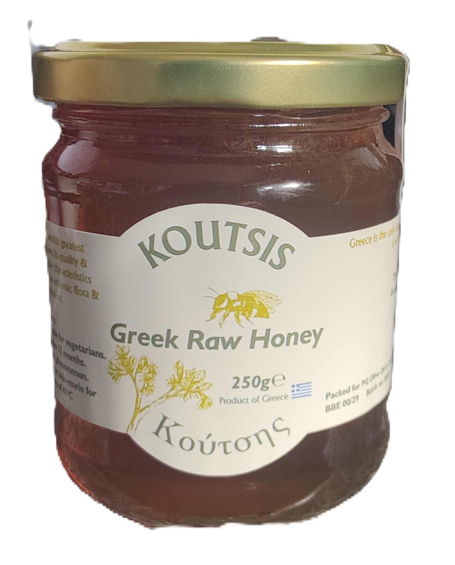 Koutsis Greek Organic Raw Honey 250g