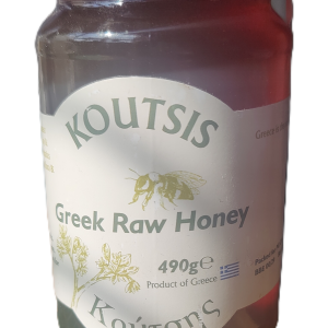 Koutsis Greek Organic Raw Honey 490g