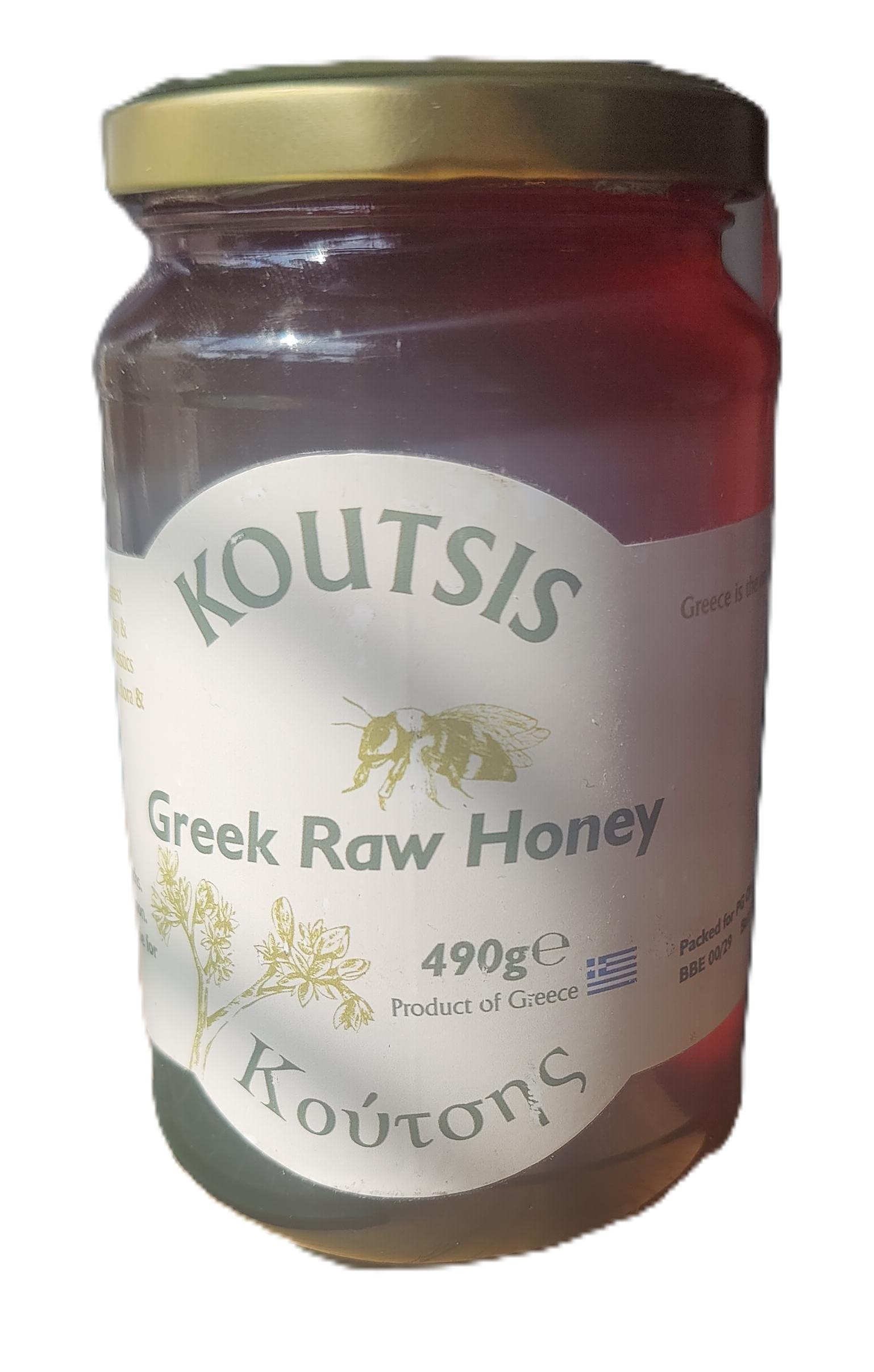 Koutsis Greek Organic Raw Honey 490g